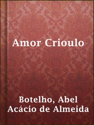 cover image of Amor Crioulo